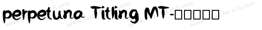 perpetuna Titling MT字体转换